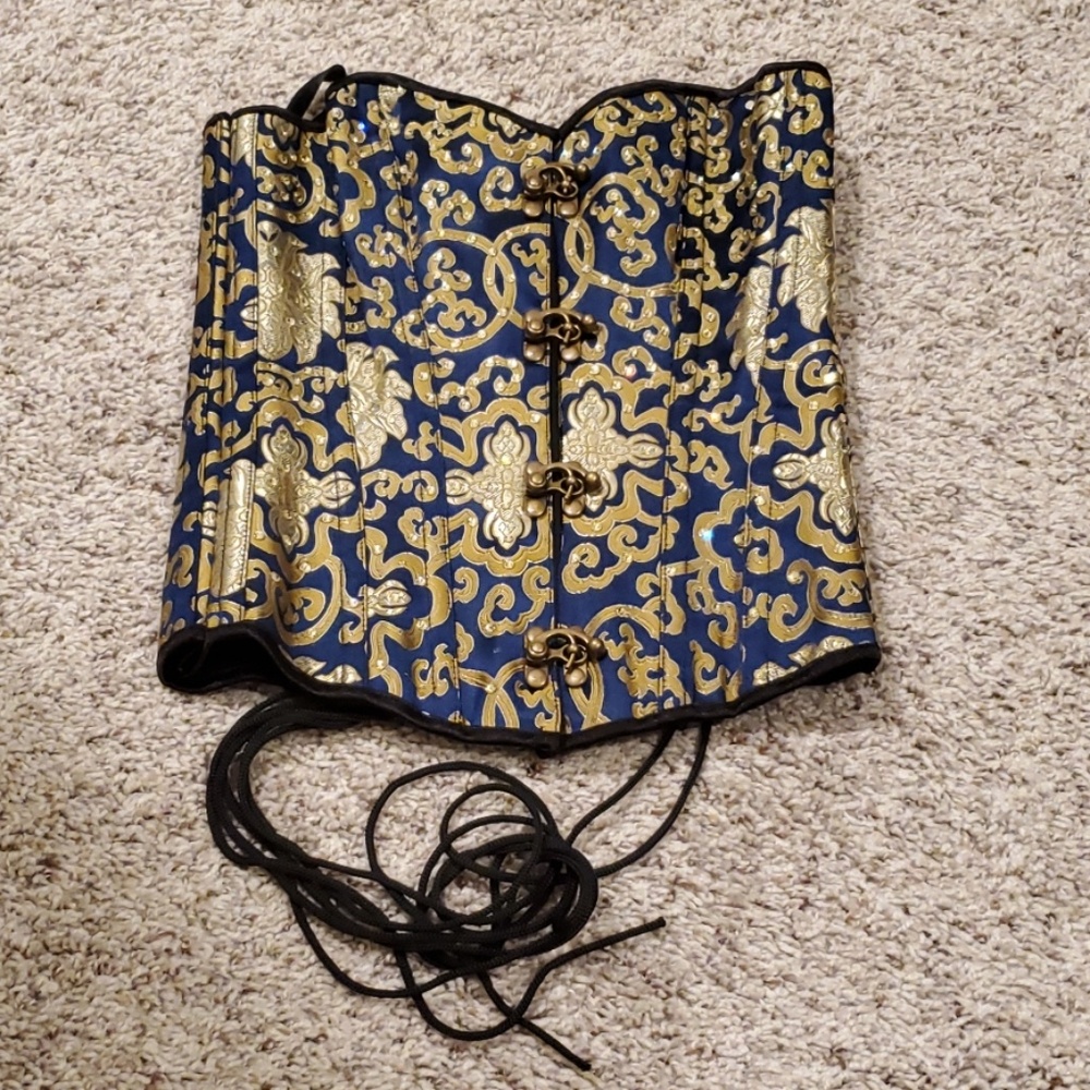 Victoria steampunk inspired corset w/ front latch